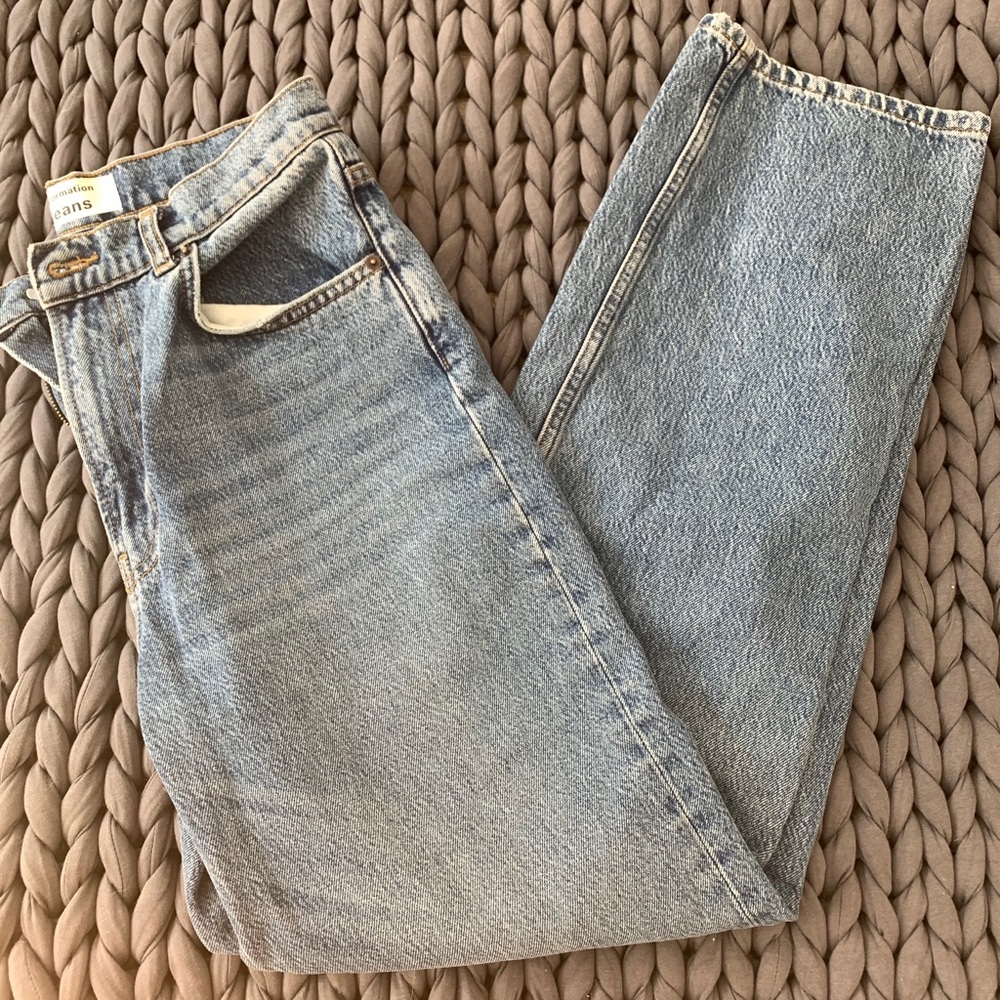 Reformation jeans high rise straight leg